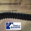 Correia sincronizada da Continental sobre uma caixa com a marcação Synchronous Belts.