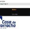 Tabela com informações sobre correia Poly V para veículos Kia Motors.