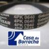 Correia Gatorback com marca e código 4PK 0640 visíveis.