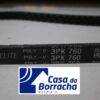 Correia preta com marca Elite e especificações 3PK 760.