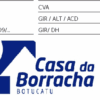 Logotipo da Casa da Borracha, loja localizada em Botucatu.