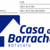 Logo da Casa da Borracha de Botucatu em fundo branco.
