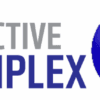 Logotipo do Bioactive Complex E em azul e cinza