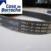 Correia poli-v com marca Continental, código 4PK 0688, 4PK 0685 e 4PK 0585.