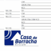 Tabela de especificações de peças automotivas da Casa da Borracha.