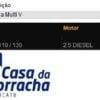 Tabela com informações sobre correia multi V para veículos Land Rover.
