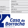 Logotipo da Casa da Borracha com detalhes em azul e branco