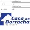 Logotipo da Casa da Borracha, loja em Botucatu, com design em azul e branco.