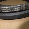 Cintas de borracha Goodyear com a inscrição CC255 HEX