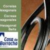 Correas hexagonais em estilo moderno