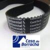 Correia preta da marca Continental, com logo e marcações visíveis.