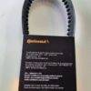 Correia automotiva preta da marca Continental com informações de fabricante.