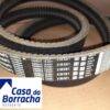 Correias tipo V em rolo, com etiquetas de identificação visíveis.