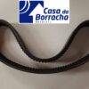 Correia dentada preta em formato oval.