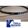 Correia ContiTech com numeração ZX 023 1/2 em fundo de madeira