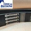 Correia do motor com a marca Continental e contornos em preto.
