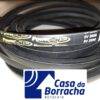 Correias emborrachadas pretas da marca PowerSpan, com detalhes em dourado e códigos de tamanho.