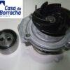 Peça de motor com rotor preto e parte metálica ao lado.