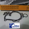 Kit de correia de distribuição com gaxeta e parafuso.