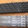 Duas correias de poliuretano com marca Continental e especificação 5PK 1350.
