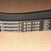 Correias pretas da marca Continental com identificação 6 PK 1120.