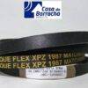 Correia Torque Flex XPZ 1987 com rótulo branco e logotipo da Casa da Borracha