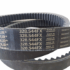 Correia dentada 328.544FX com marcações visíveis e fabricada na Alemanha.