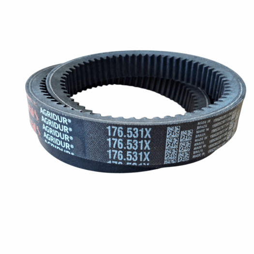 Cinta de transmissão Agridur 176.531X, usada em equipamentos.