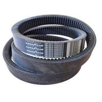 Conjunto de três correias Goodyear modelo 186.031X Agrícola.