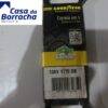 Embalagem de correia em V Goodyear, com código e QR code visíveis.