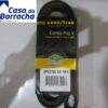 Embalagem de correia Poly-V da Goodyear com logo da Casa da Borracha.