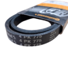 Correia preta com marcações "4 PK 775" em embalagem da marca Continental.