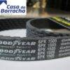 Correia Goodyear Gatorback 6PK 1505 em fundo claro.