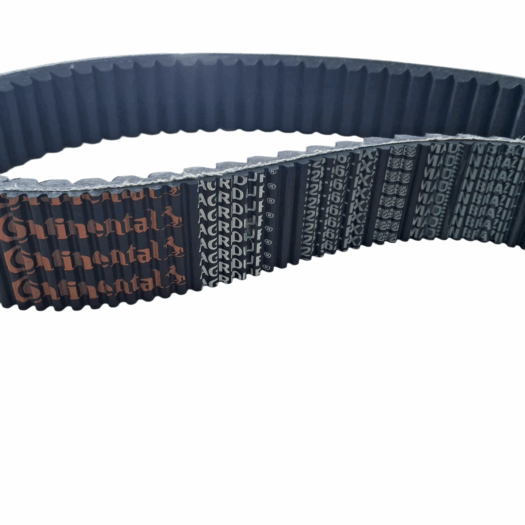 Correia automotiva da marca Continental com detalhes em relevo.
