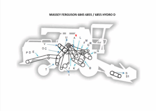 MASSEY FERGUSON 6845 6855 6855 HYDRO D