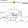 Diagrama de um sistema mecânico com peças identificadas por letras.