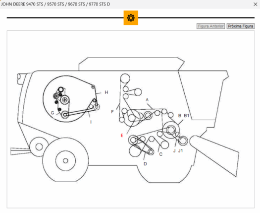 CORREIA AGRICOLA 210.022.F ou 22C2100 ou 22c2060 ou C-79 COMPATÍVEL COM JOHN DEERE ORIGINAL: H154731