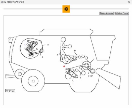 CORREIA AGRICOLA 210.022.F ou 22C2100 ou 22c2060 ou C-79 COMPATÍVEL COM JOHN DEERE ORIGINAL: H154731