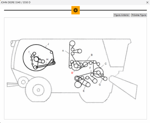 CORREIA AGRICOLA 210.022.F ou 22C2100 ou 22c2060 ou C-79 COMPATÍVEL COM JOHN DEERE ORIGINAL: H154731
