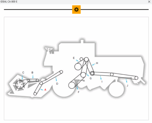 CORREIA AGRICOLA 208.522 VZ CONTINENTAL/GOODYEAR COMPATÍVEL COM IDEAL CÓD ORIGINAL: CR112