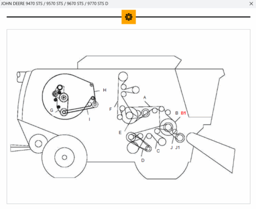 KIT 2 CORREIAS AGRICOLAS 264.022X GOODYEAR/CONTINENTAL (EQUIVALENTE A CX-101) COMPATÍVEL COM JOHN DEERE ORIGINAL: AH202773