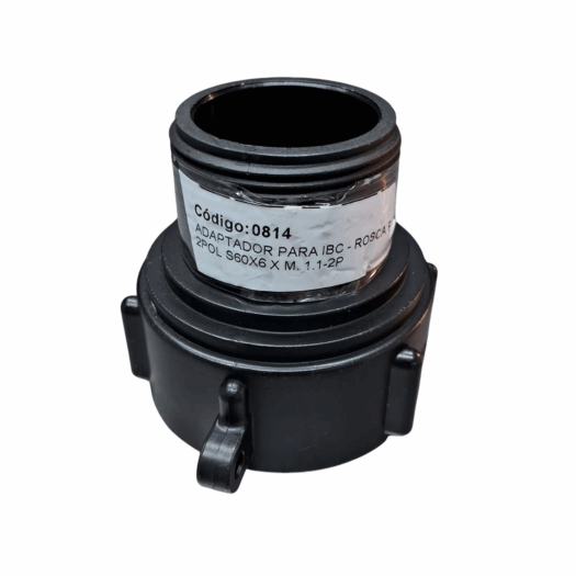 ADAPTADOR PARA IBC - ROSCA FÊMEA 2" S60X6 X MACHO 1.1/2" BSP LUPUS 0814