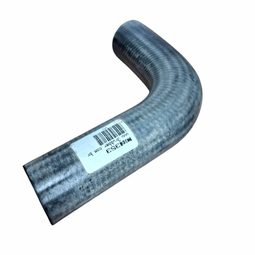 Curva metálica com etiqueta identificadora