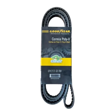 Correia Poly-V Gatorback na embalagem da Goodyear.