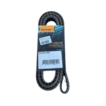 Correia Poly-V da marca Continental, embalada em suporte.
