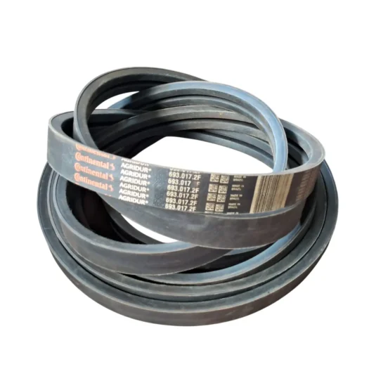 Conjunto de correias de borracha da Continental para equipamentos agrícolas.