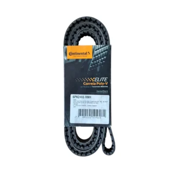 Correia Poly-V da Continental, embalagem com detalhes e c&oacute;digo do produto.