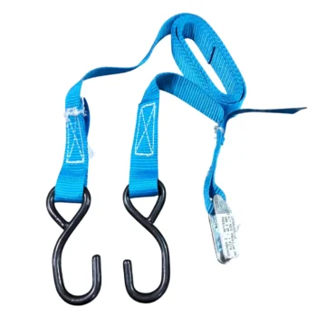 Cinta com gancho preto e fita azul