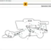 Diagrama do sistema do trator Massey Ferguson MF 9790 Axial com partes numeradas.