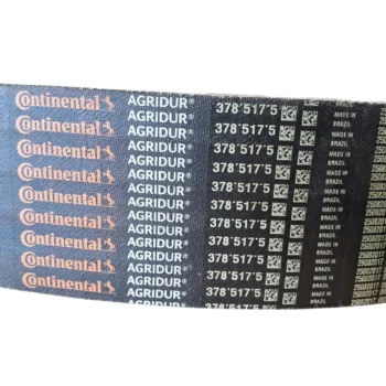 Etiqueta do produto Continental AGRIDUR com informações de tamanho e origem.